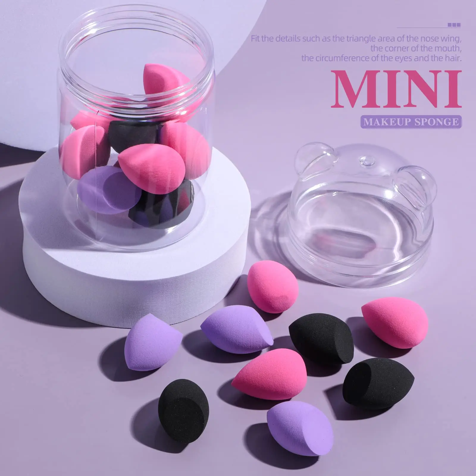 

Beauty Tool Mini Blender Sponges for Liquid Cream and Powder Puff Makeup Sponge Set