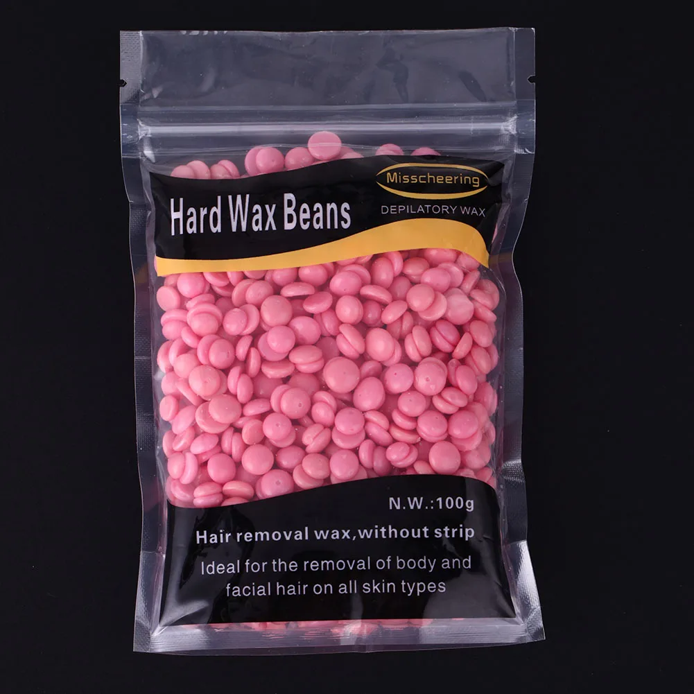 

2021 Hot Selling Home Salon Use 100g/bag Removal Cream Wax Beans Depilatory Body Hair Epilation Removal hard Wax Beans, 10 colors