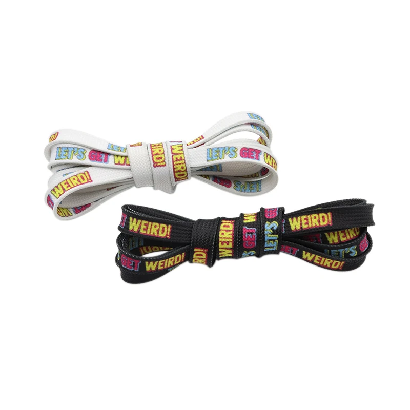 

Weiou wholesale New Heat Transfer High strength Shoe laces Lightning Sublimation laces Fantastic Shoelaces Shoestring, As picture, ,support customized color printing