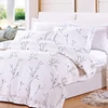 Hot Selling Bedding Set Luxury 100% Cotton Satin Fabric Flower Printing Bedsheets