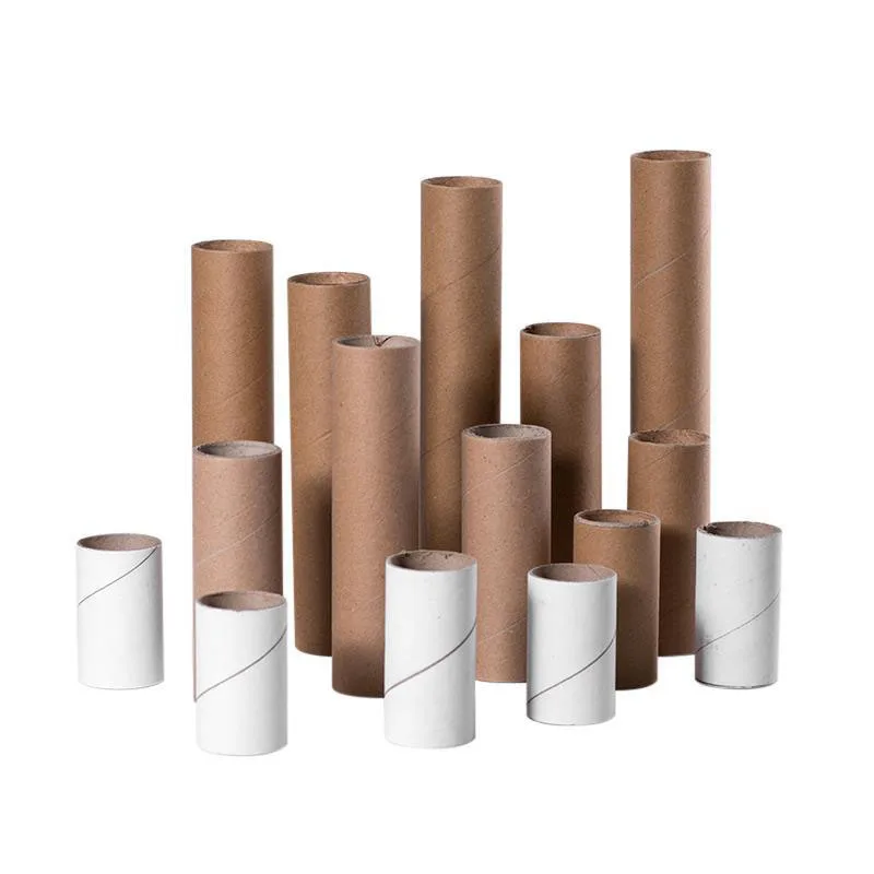 

Cylindrical Kraft Paper Tube Packaging Tissue Perfume 10ml Sample Box Packaging for Bottle Stock Form Paper