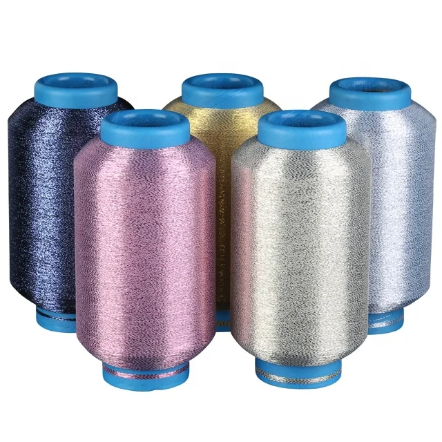 
Factory direct salehigh quality MH AK color metallic yarn embroidery thread metallic yarn For Weaving 