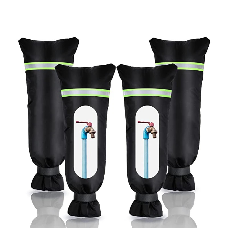 

New Designed Outdoor Waterproof Oxford Faucet Cover Reflective Antifreeze Protection Faucet Cover, Balck,blue,green