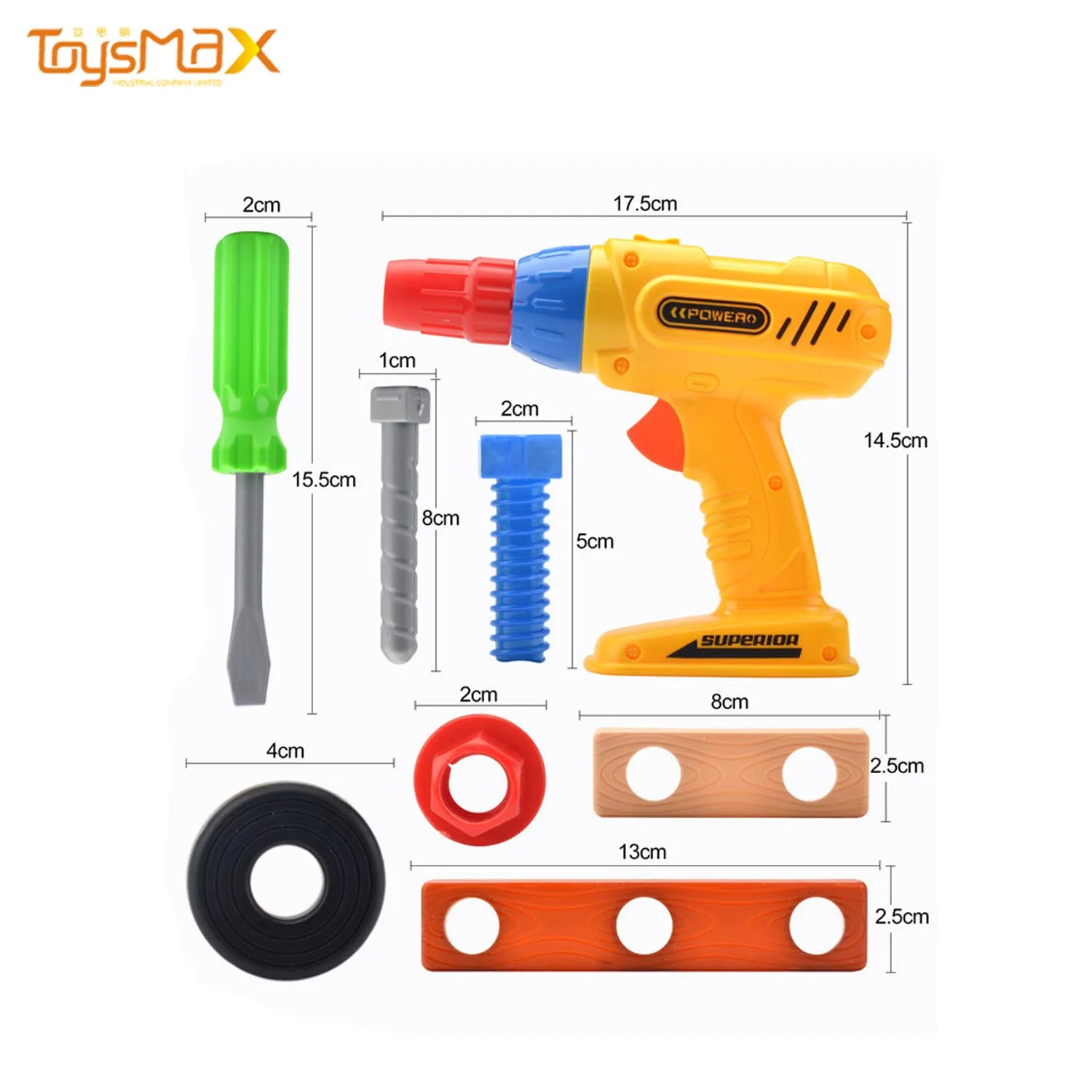 China Manufactory Garden Drill Tool Set Screw Accessories Toy For Kids