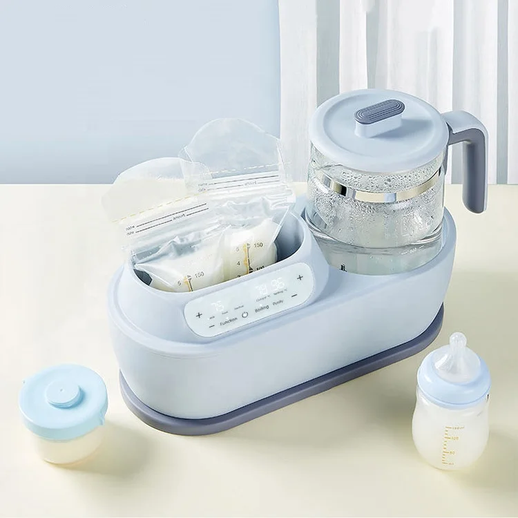 

2022 New electric milk glass kettle custom portable warmer bottle steam steriliser and baby food heater in india, Customized color