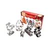 Amazon Sale Christmas Stainless Steel Bakeware Mold Baking Tools Cake Cookie Cutter Set