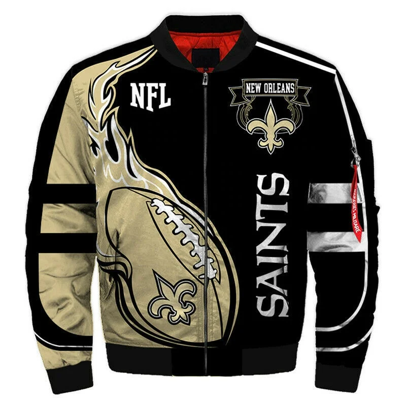 

Custom NFL Team Rugby Club Jacket Womens Men Jackets 2021 Custom Full Sublimation Padding Jackets, Multiple colour