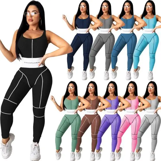 

2021 Spring Jumpsuits Sexy Slim Fit Sport Bodysuit Jumpsuit One Piece Corest Fitness Yoga Jumpsuits, Customized