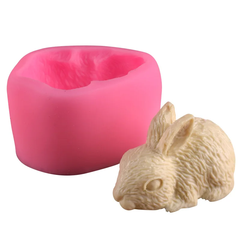 

car aromatherapy gypsum diffuser stone mold cake decoration mold new rabbit fondant silicone mold baking tools, As picture