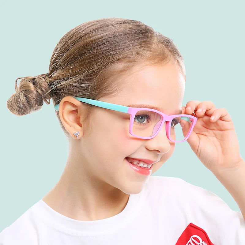 

Glasses Kids Anti Glare Filter Children Eyeglasses Girl Boy Optical Frame Anti Blue Light Blocking Clear lenses UV400 3-13 2019, Picture
