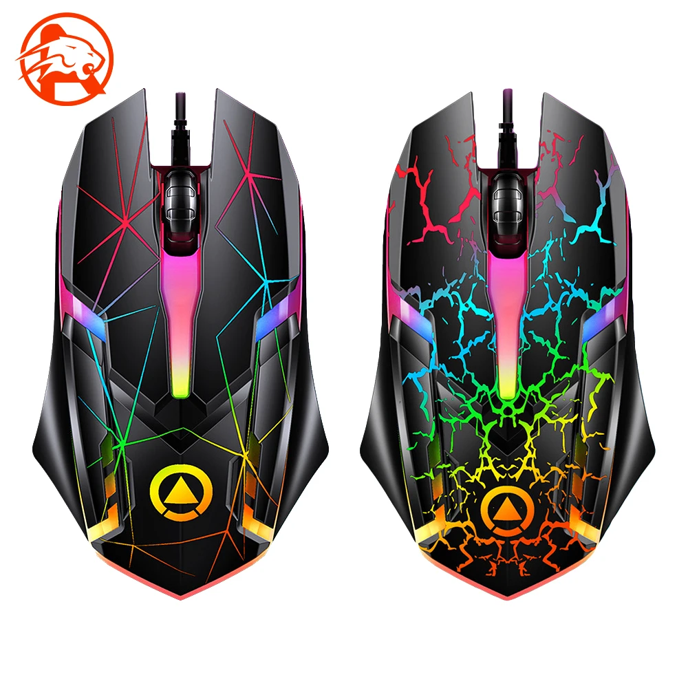 

Wired USB 1200DPI RGB LED light-emitting game mouse computer accessories Amazon hot wholesale USB wired mouse