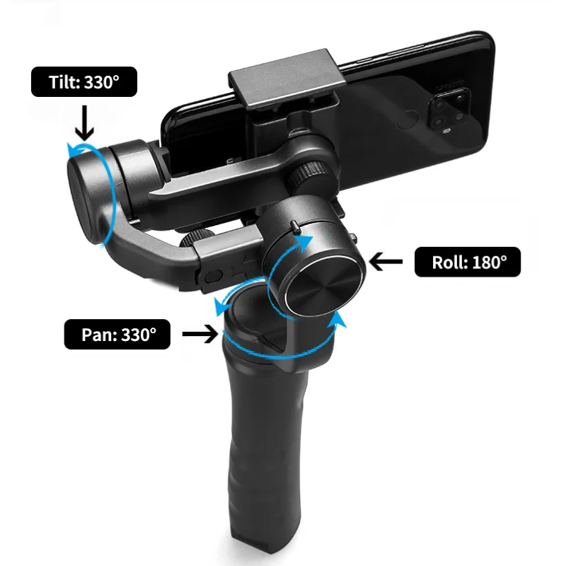 

Amazon Best Cheap Video Camera Stabilizer Gimbal 3-axis Gimbal Stabilizer For Iphone Handheld Mobile 3 Axis Stable Gimbal