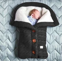 

Winter Infant Baby Stroller Wrap Swaddle Blanket Knit Pattern Sleeping Bag