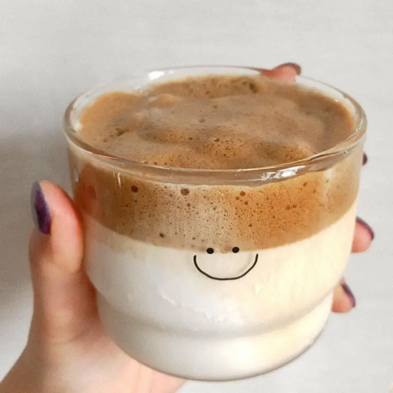 

300ml Love/Smiley Heart Healthy Drink Mug Tea Transparent Drinkware Glass Milk Coffee Yogurt Cup, As picture