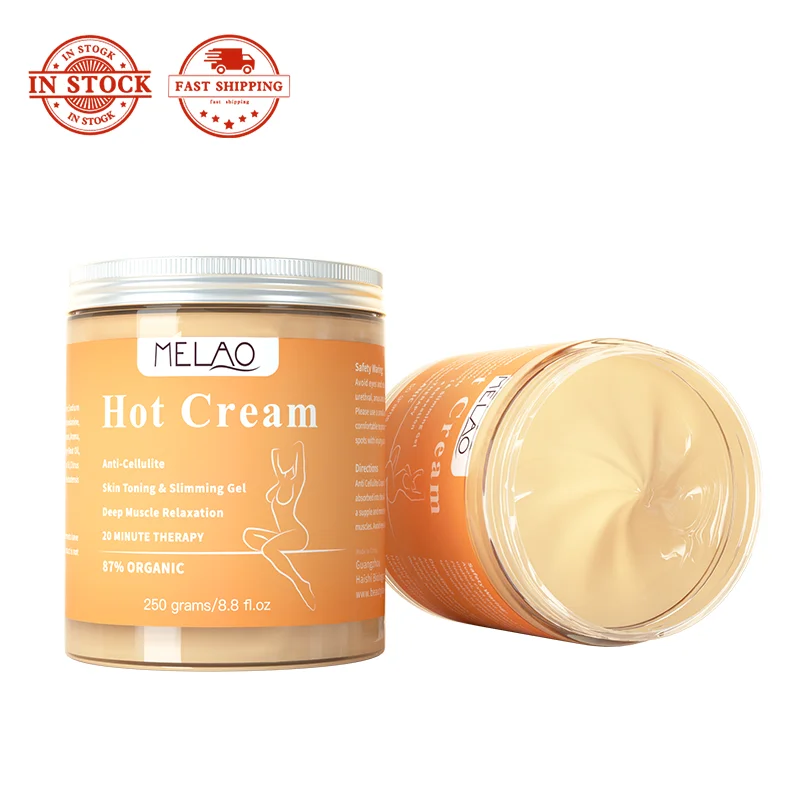 

MELAO private label logo anti-cellulite organic sweat emergency burner fat burning anti slimming firming cellulite oem hot cream