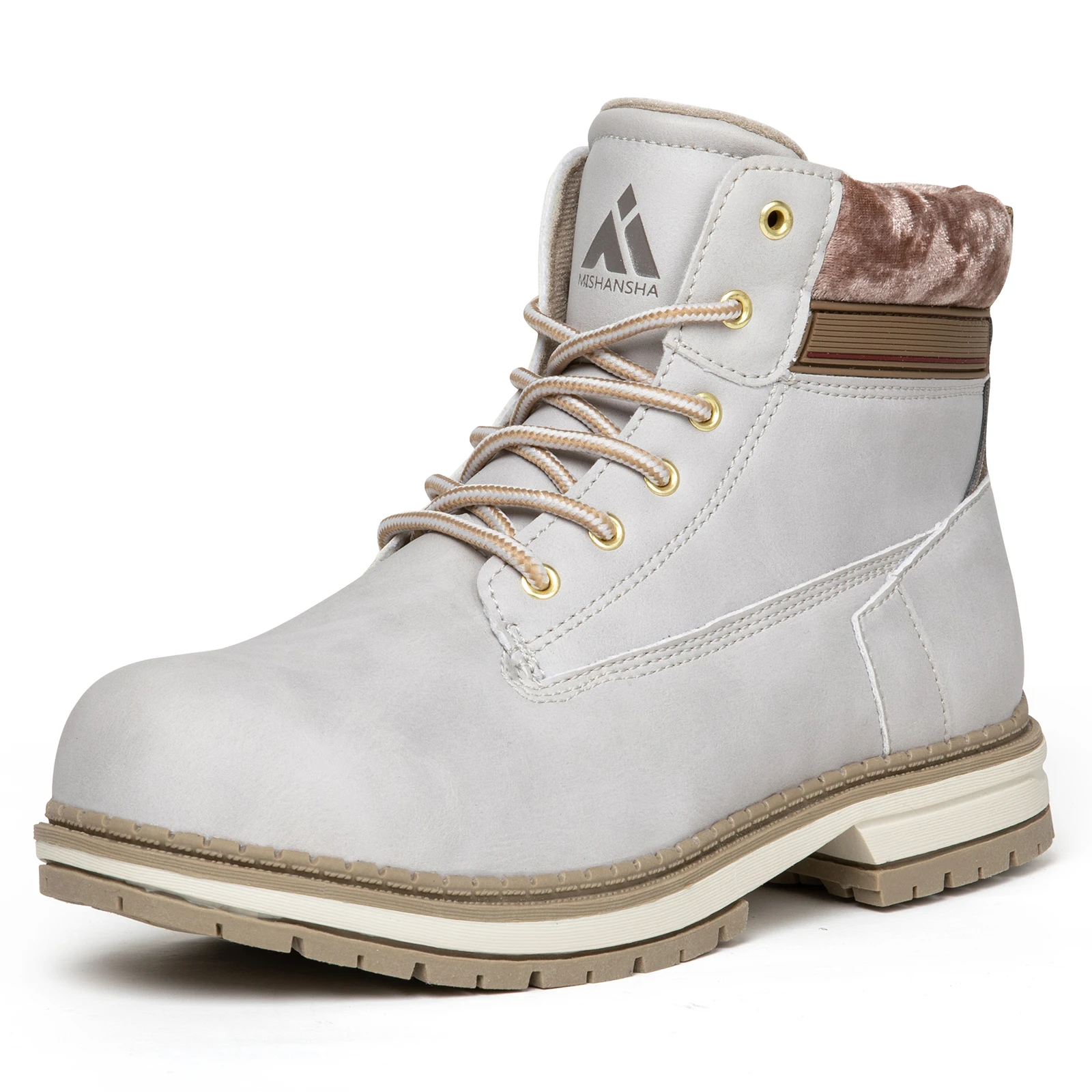 

High Quality Safety Shoes Work Safety Boots Unisex Hiking Shoes, White, grey, pink