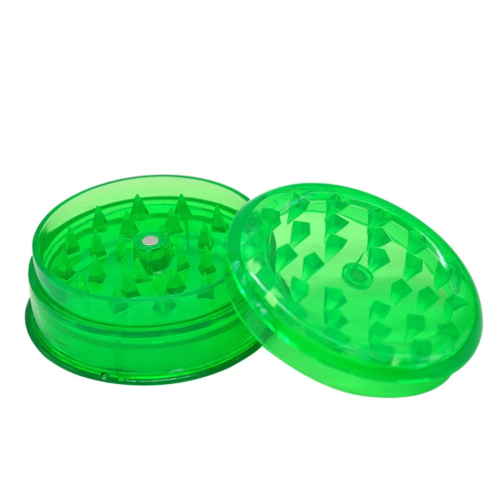 

Plastic Herb Grinder Diameter 60mm Tobacco Smoke Spice Crusher Grinders Smoking cigarette accessories amoladora, 6 colors