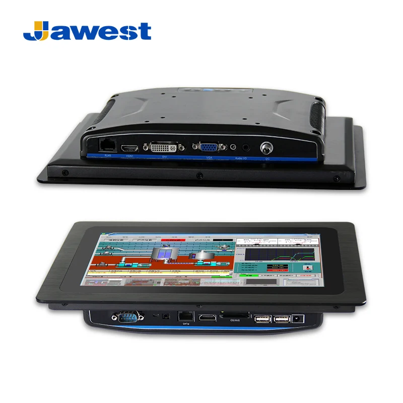 

Full HD Highlight Outdoor Wall Mount Industrial Open Frame Capacitive 121517 All In One Lcd Multi TouchScreen Display PC Monitor, Black & silver