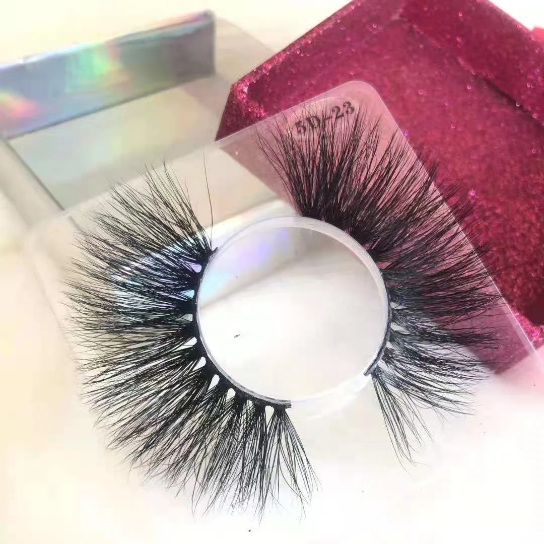 

LASHAP mink lashes wholesale vendor lashes5d 25mm mink full strip eyelashes, Natural black