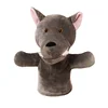 custom soft stuffed wolf shaped plush toy hand animal puppet