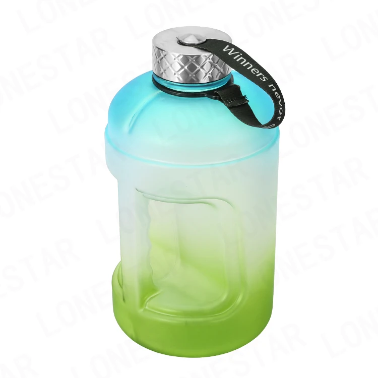 

2020amazon hot sellers 2.2L Large Capacity Water Bottle PETG plastic Time Marker water bottle for outdoor GYM sport customized, Customized color