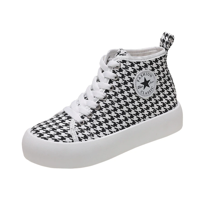 

2021 spring and autumn new fashion high-top shoes canvas shoes