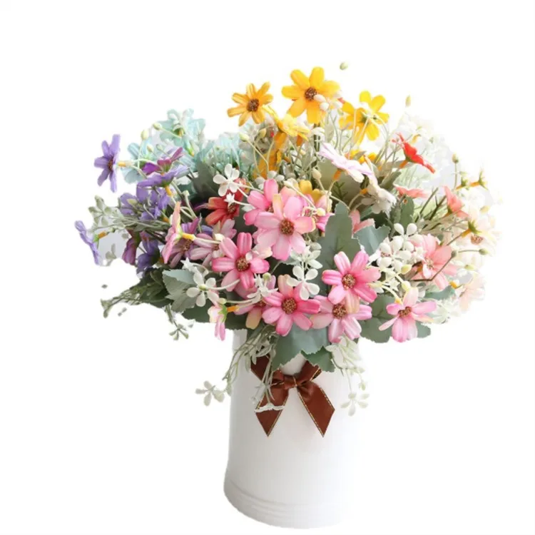 

5 PCS Flowers Bouquet Natural Plants preserve Floral for Wedding Home Decoration Mini Decorative Little daisy Flowers