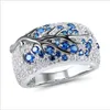 New Arrival Fashion Ring Flower Silver Plated Jewelry 925 Sterling radium ring