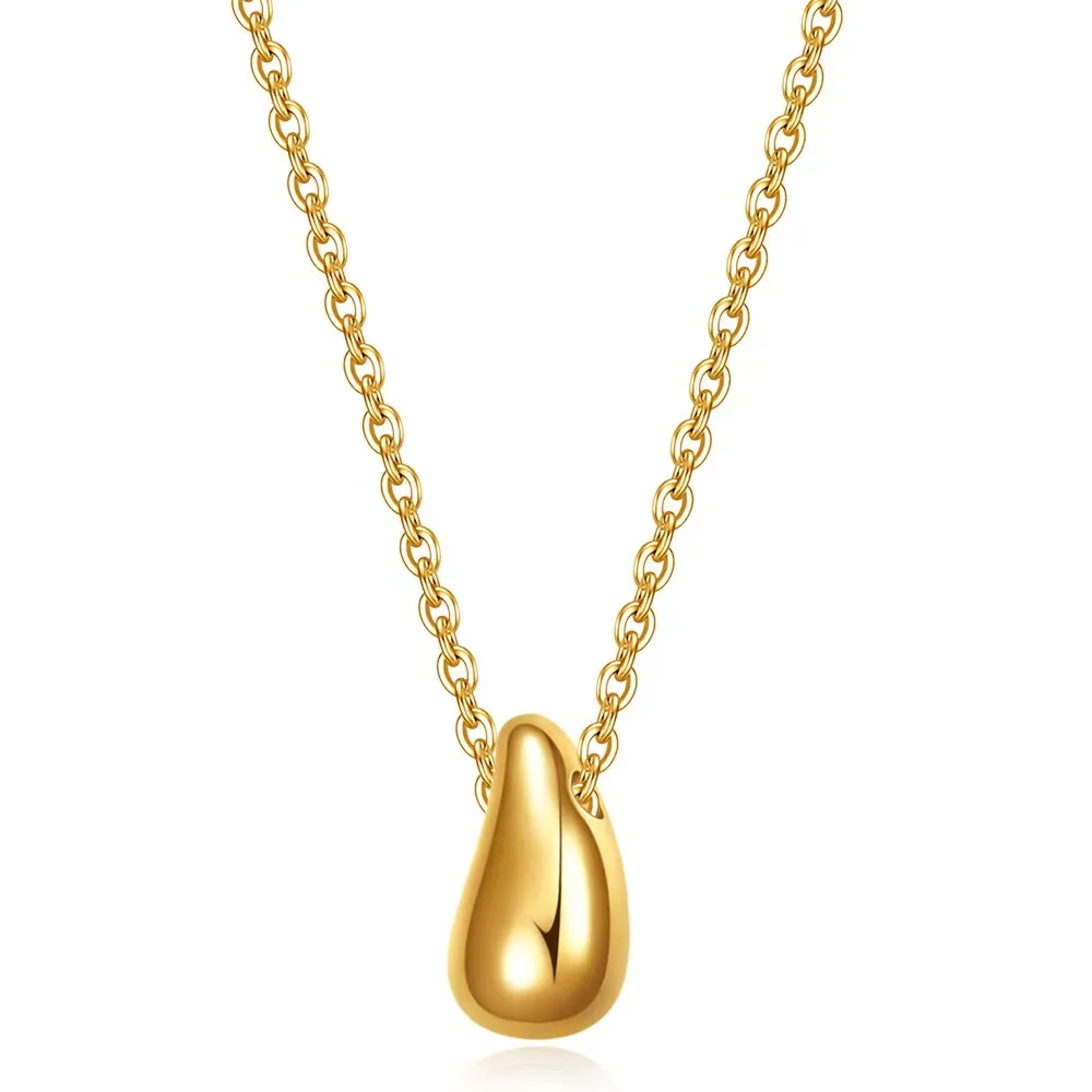 

Aretas Water Drop Pendant Necklace 2023 Statement Jewelry Stainless Steel Free Nickle Silver Gold Plated Teardrop Necklaces