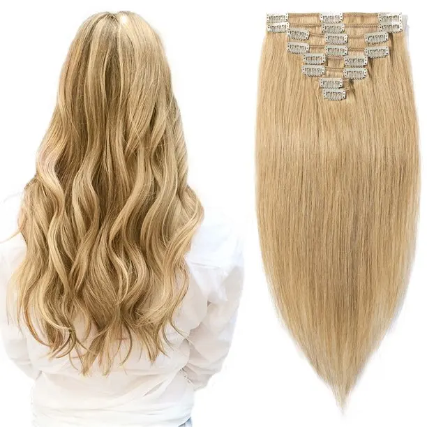 

Factory 100g Cuticle Remy Hair 7 Sets Clip In Hair Extensions 100% Human Hair