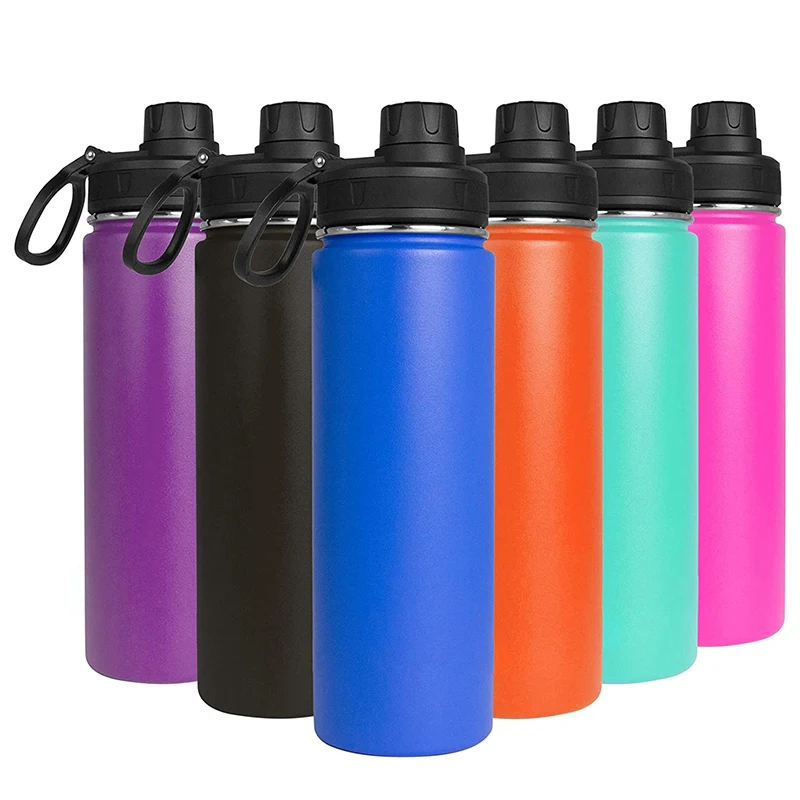 

EVERICH Stock Stainless Steel Water Bottles in bulk Custom Logo Kids Sport Double Wall Vacuum Insulated Flask with Straw