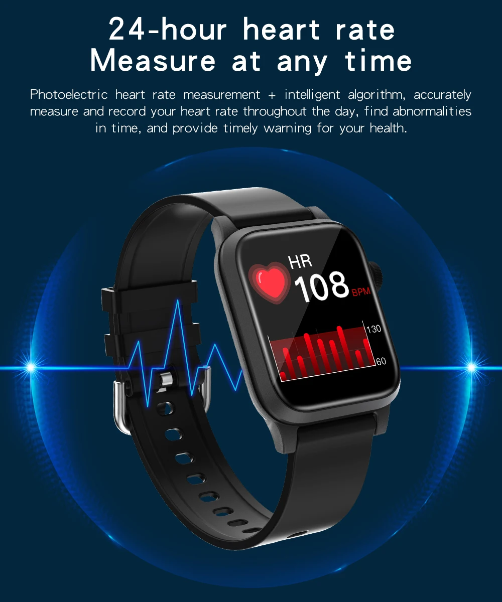 2020 Nieuwe Full Touch Screen Dafit App Fitness Tracker Slimme Band