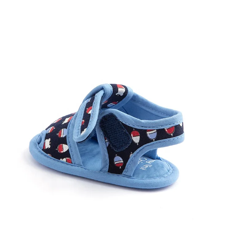 
0-18 Months Flat Blue Toddler Baby Sandals For Boy And Girl 