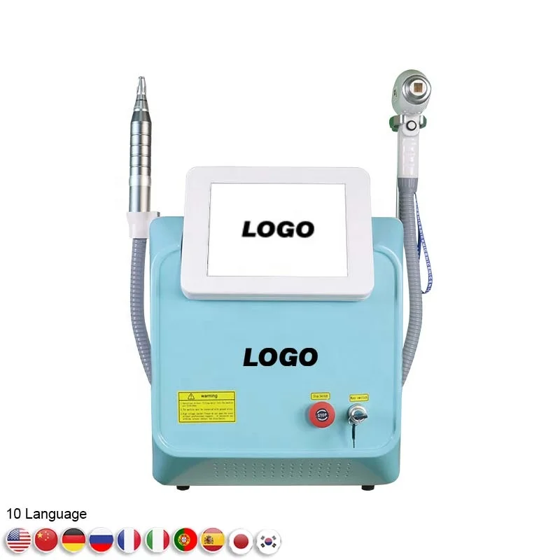 

High Quality 2 in 1 808 Diode Laser 755 808 1064nm Painless Hair Removal NDYAG Pico Laser Tattoo Removal Tattoo Eyebrow Machine