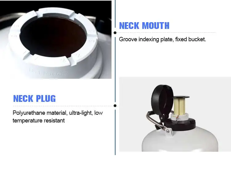ديور النيتروجين السائل اسطوانة 2 لتر السائل المنوي حاوية ياردة 2 لتر