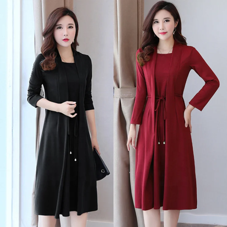 

Large size women's new dress loose, thin, cover the meat, reduce age, middle-aged mothers wear spring and autumn tide