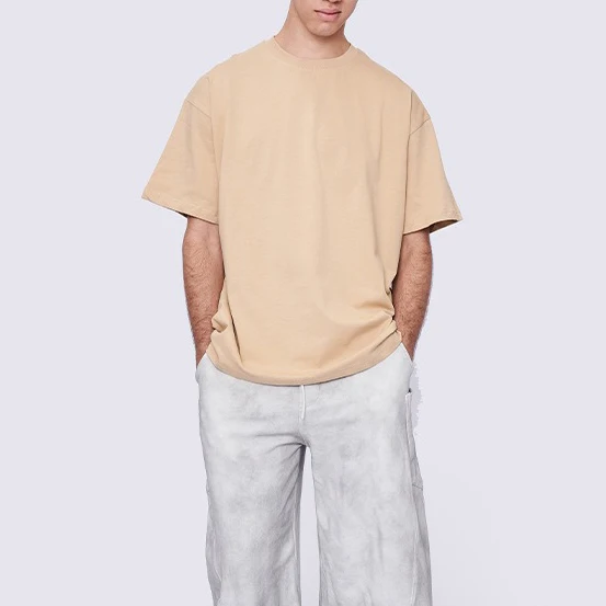 Oversized 100% Cotton Drop Shoulder T Shirt
