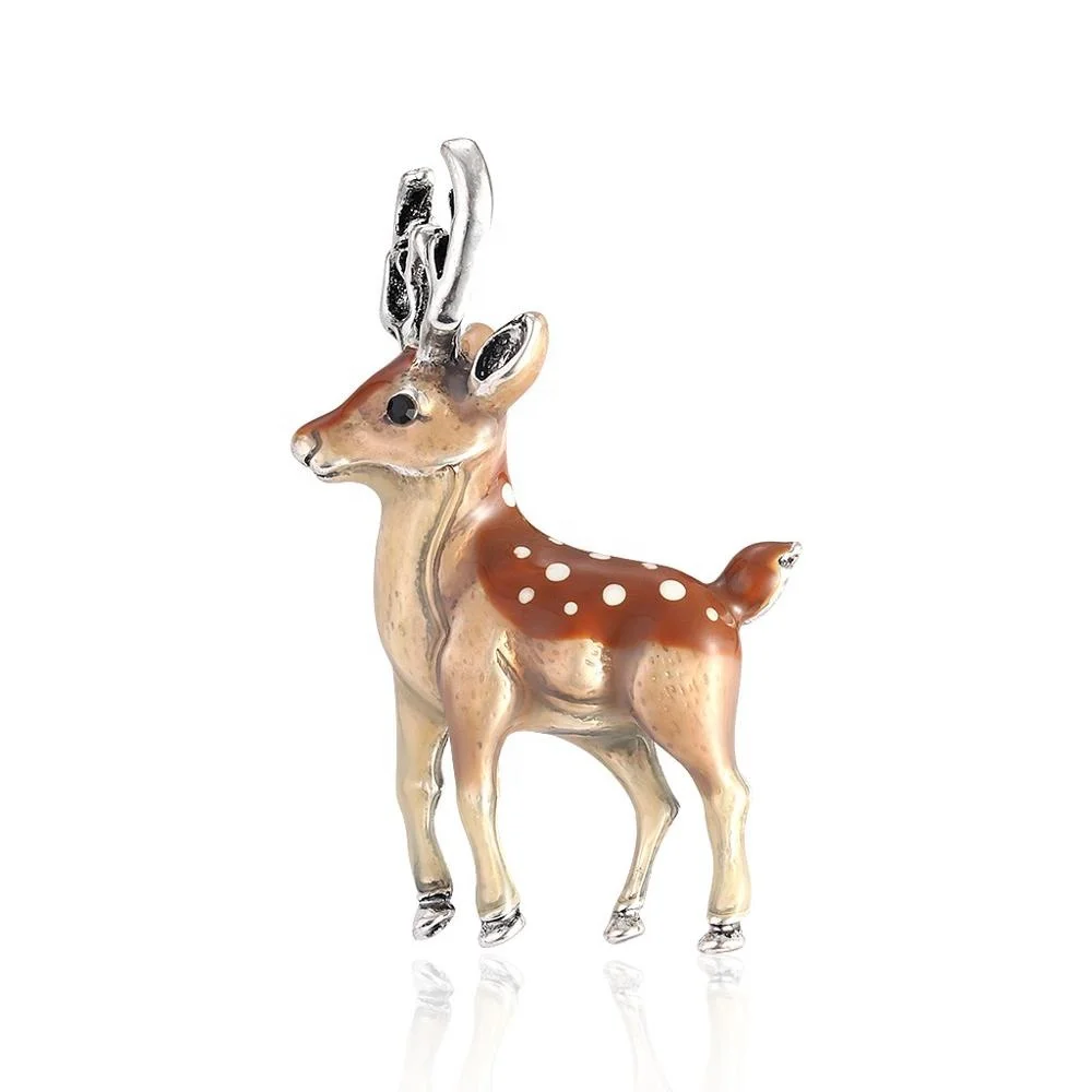 

Fashion Style Lovely Enamel Deer Fawn Animal Brooch Pins For Women