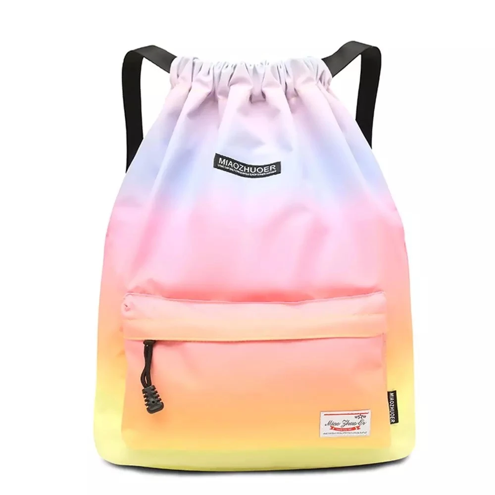 

Factory Direct Sales Gym Drawstring Sport Bag Colorful 210d Polyester School Drawstring Shoe Bag, Green,orange,grey,pink,purple,hot pink,blue,black,yellow