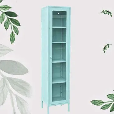 

Modern European home furniture vertical Acrylic door clothes book kitchen stuff storage cabinet smart key metal steel tal Locker