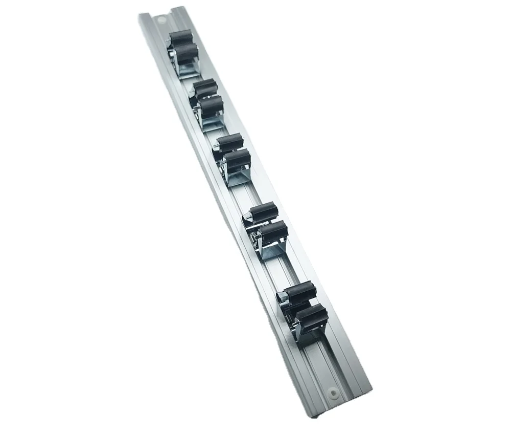 

Hot selling stainless broom mop holder wall mount with low price