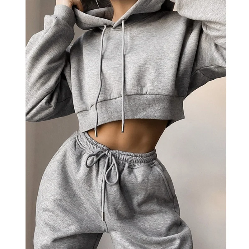 

High Quality Joggers Women 2 Piece Pants Set For Women Custom Two Pieces Fall Jogger Tracksuit Set Hoodie And Pants Set Women, Customized colors