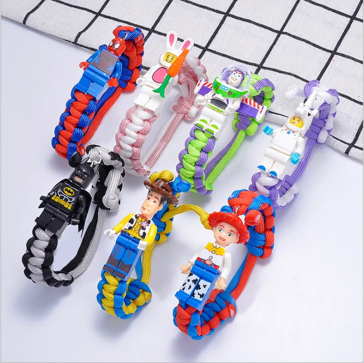 

Cute cartoon character woven cartoon figure bracelet for kids girls students children, Picture