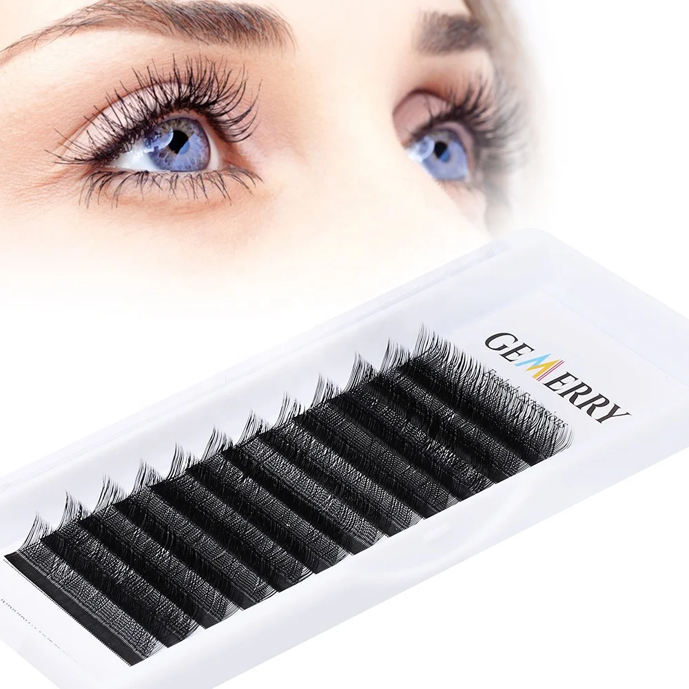 

Individual Eyelashes Russian Volume Eyelash Extensions Supplies Synthetic 2d Pro Made Lashes Volume Individual Lash Extension, Natural black