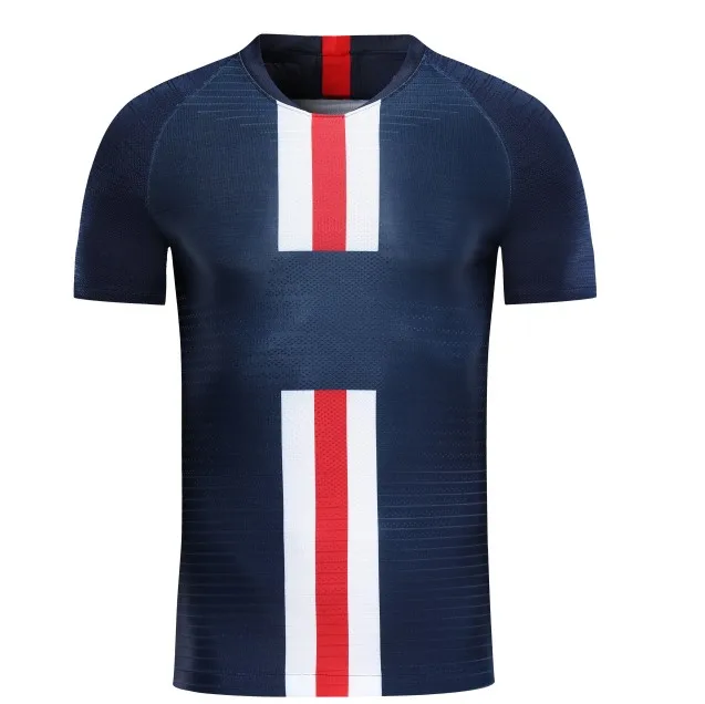 

wholesale Player version 2019 2020 Paris maillot de football soccer Shirt football jersey top Quality, Blue