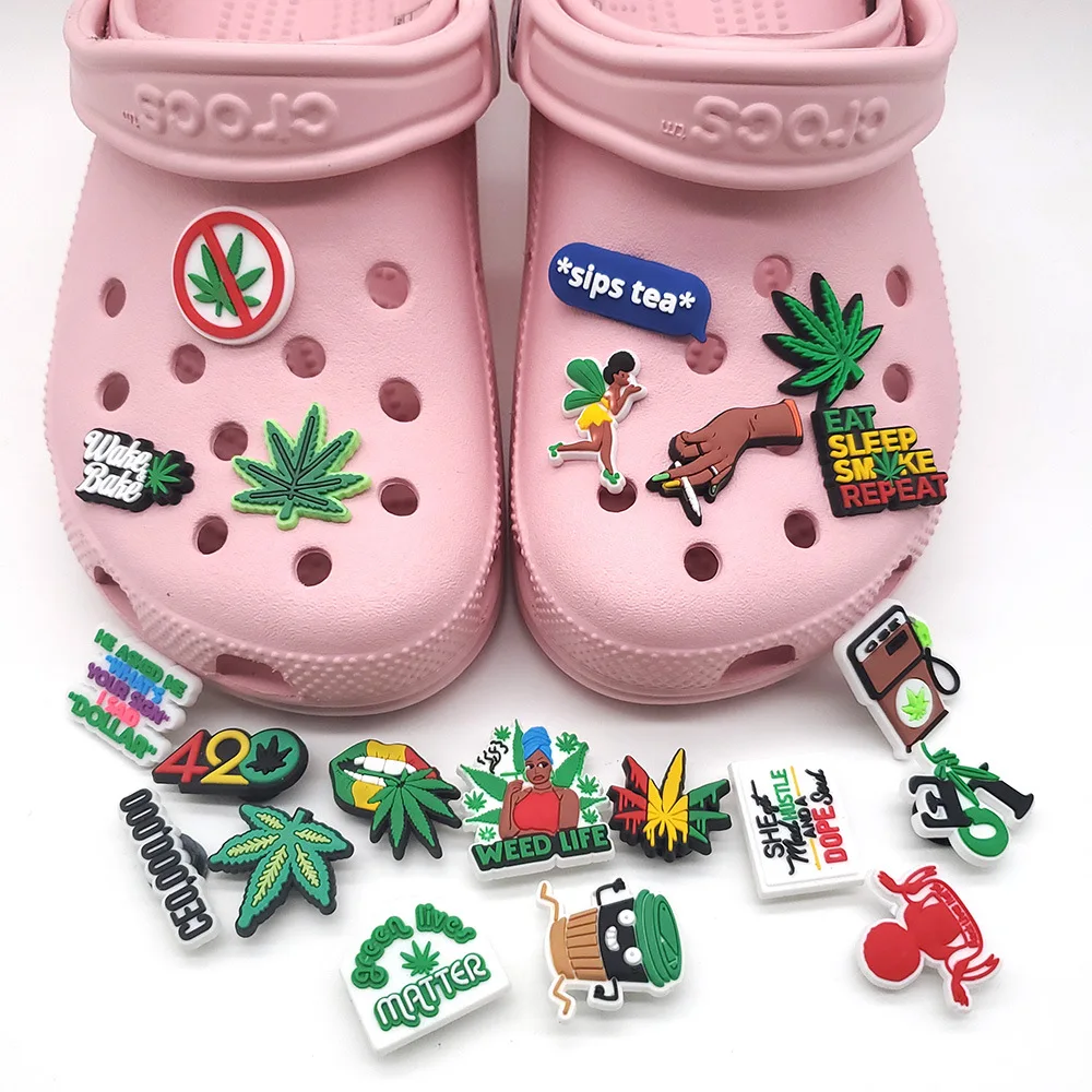 

2022 New Design Plastisol Cartoon plant Diy Shoe Charms PVC Clog Shoe Charms Shoe Buckle, As picture