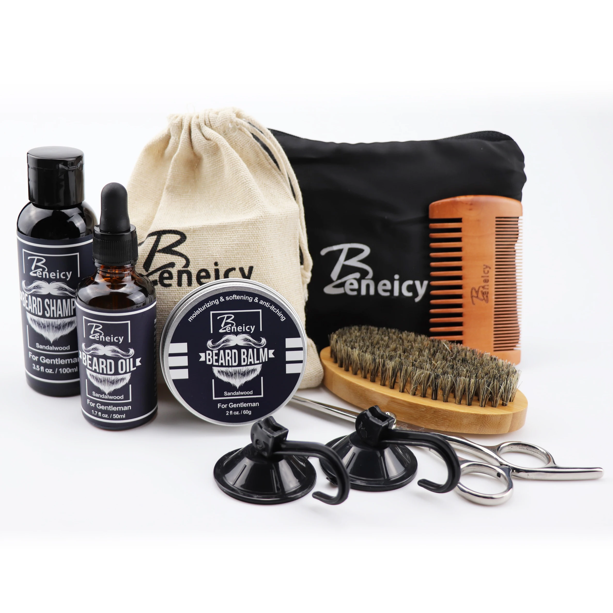 

High Quality Custom Logo Beard Care Kit Beard Oil For Growth Beard Kit