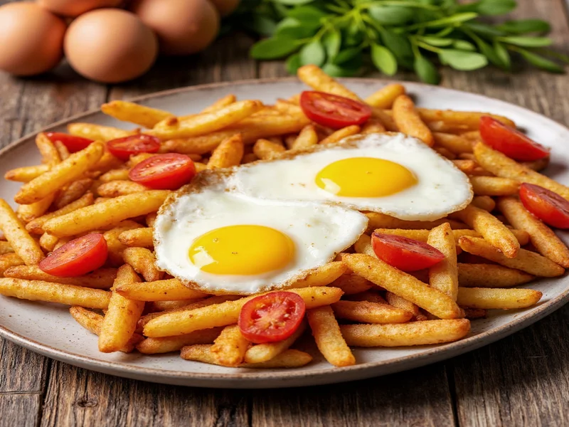Serving suggestions for homemade home fries with eggs