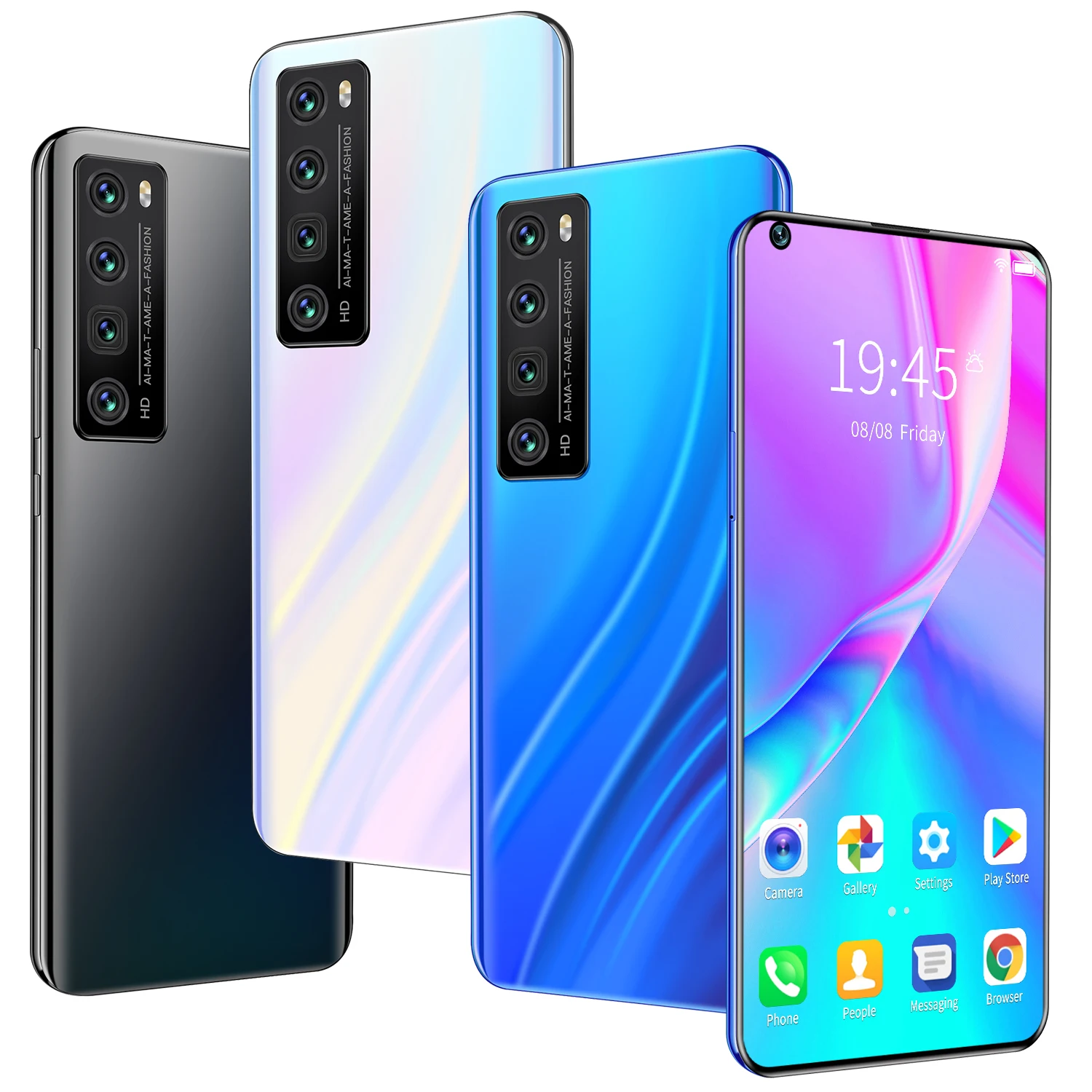 

New Arrival Hot sale 16GB 512GB 7.2inch Full Screen mobile phones 3GG smart phones in Global Version