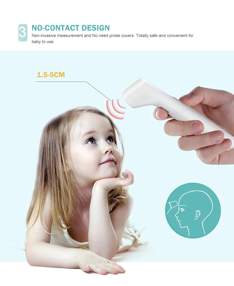 AVICHE LCD Thermometer No Touch Forehead Baby Digital Thermometer